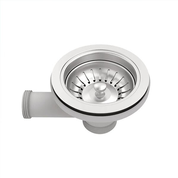 کچن ڈرائن کو فوڈ اور ڈیبرس سے حجاب رکھنے کے لئے ایک سٹرینر استعمال کریں