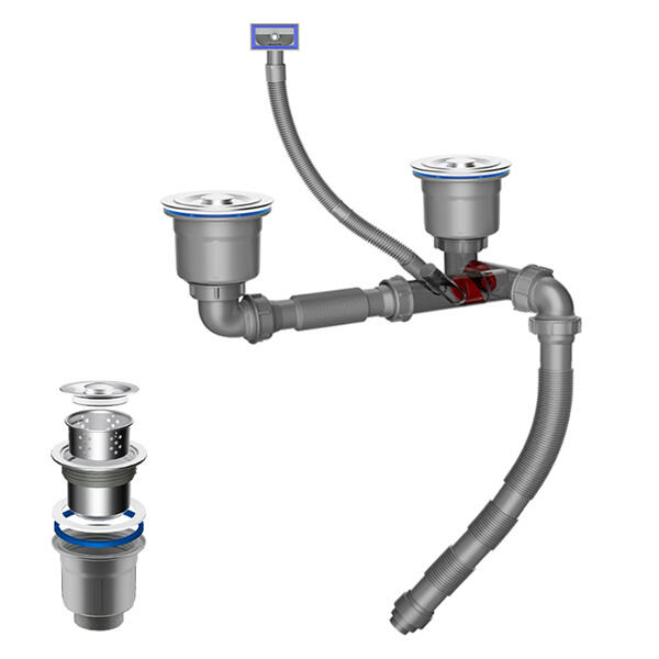 نچلے مین کچن سینک کے پائپ لائن کو زیادہ کارآمد اور فعال بنانے کے لیے اپ گریڈ کرنا