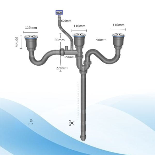 رکن کھانے کے سنک کے بیرونی فضائی پائپ کو ٹھیک طرح سٹل کرنے کا طریقہ