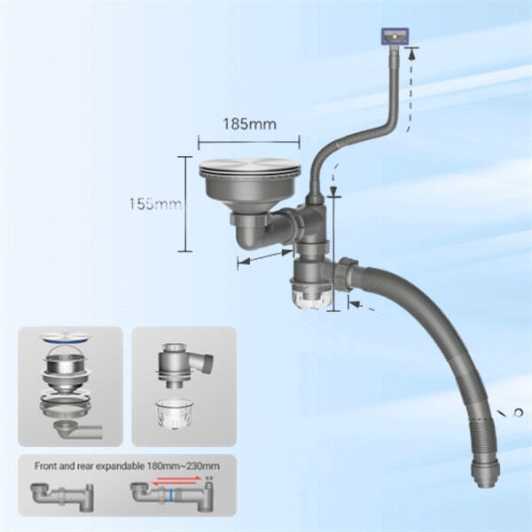 Ideal for both residential and commercial use, the anti siphon bottle trap is a reliable choice for all your drainage needs.
