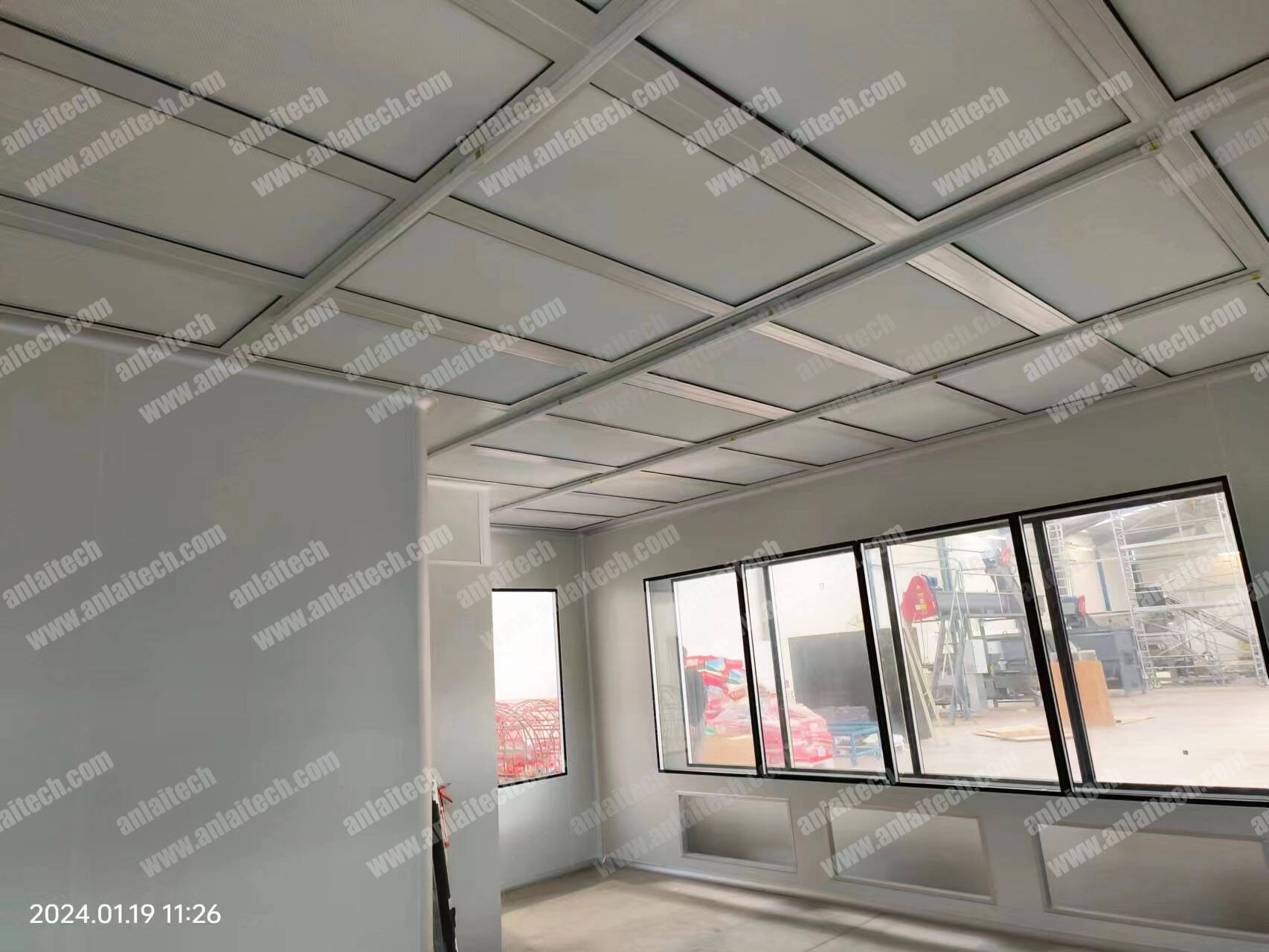 New Modular Group Control FFU Cleanroom Laminar Flow Hood HEPA Fan Filter Unit Core Component Motor Clean Room Panel Filter factory