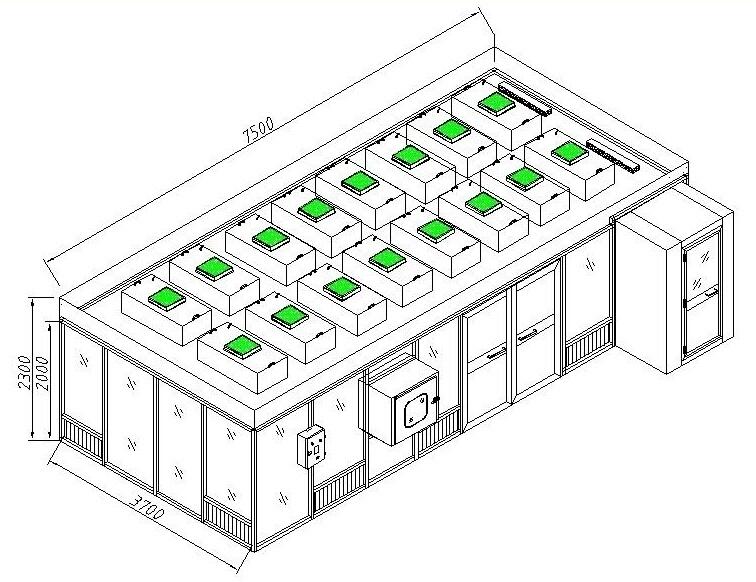ISO7 Clean Room Standard Modular ISO Cleanroom details