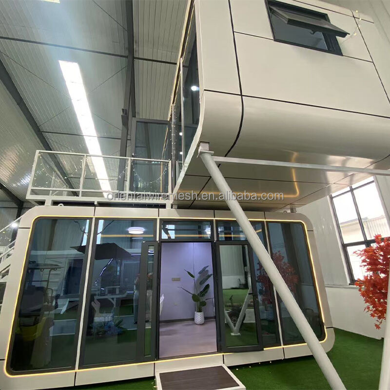 product apple cabin steel pod hotel application stylish and eco friendly hotel office apple container houses for sale384-8