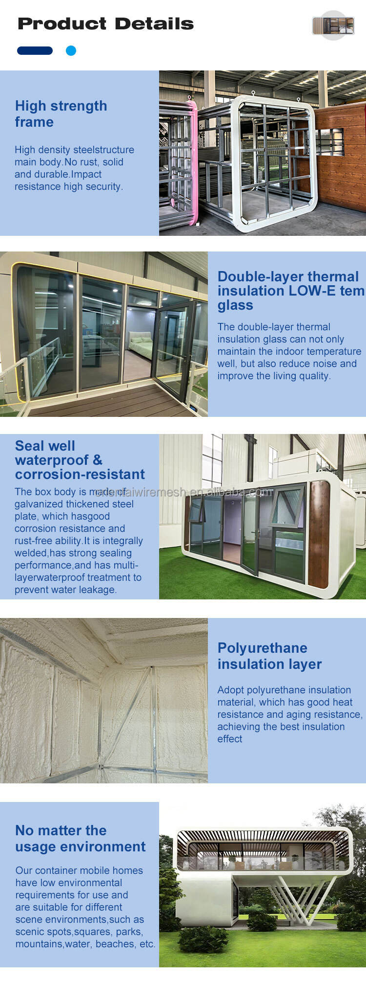 product apple cabin steel pod hotel application stylish and eco friendly hotel office apple container houses for sale384-6