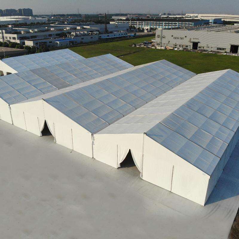 Temporary Winter Storage Tent Industrial PVC Walls Big Warehouse Tents