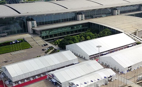 Exhibition tents currently play an important role in outdoor exhibition activities