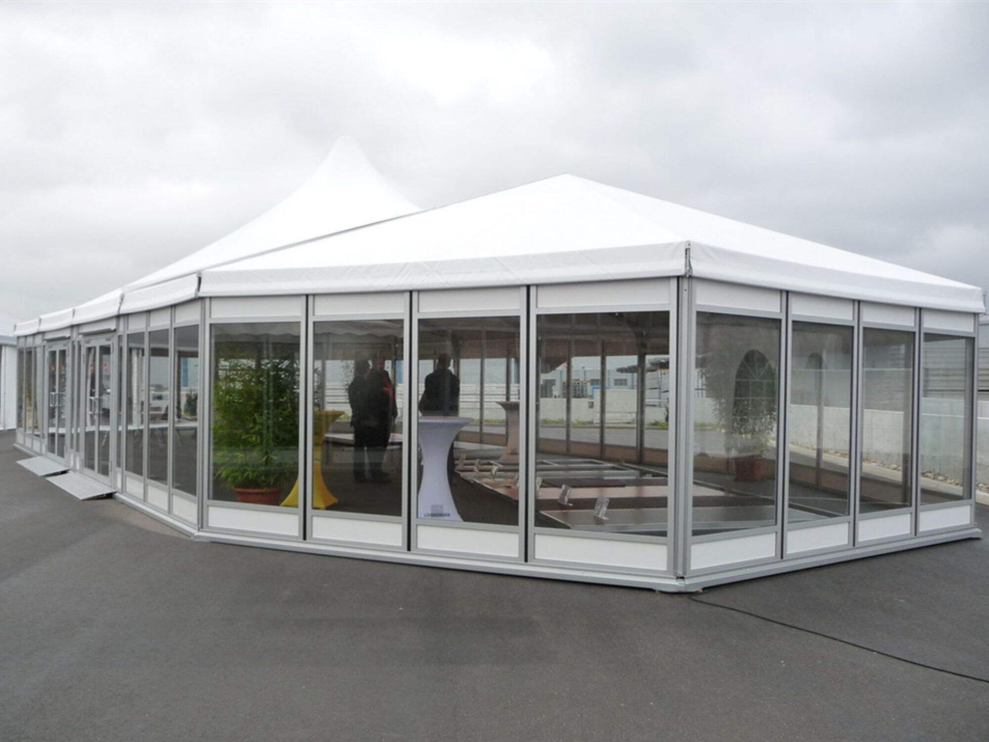 Exhibition Event Mixed Tent with Glass Wall 