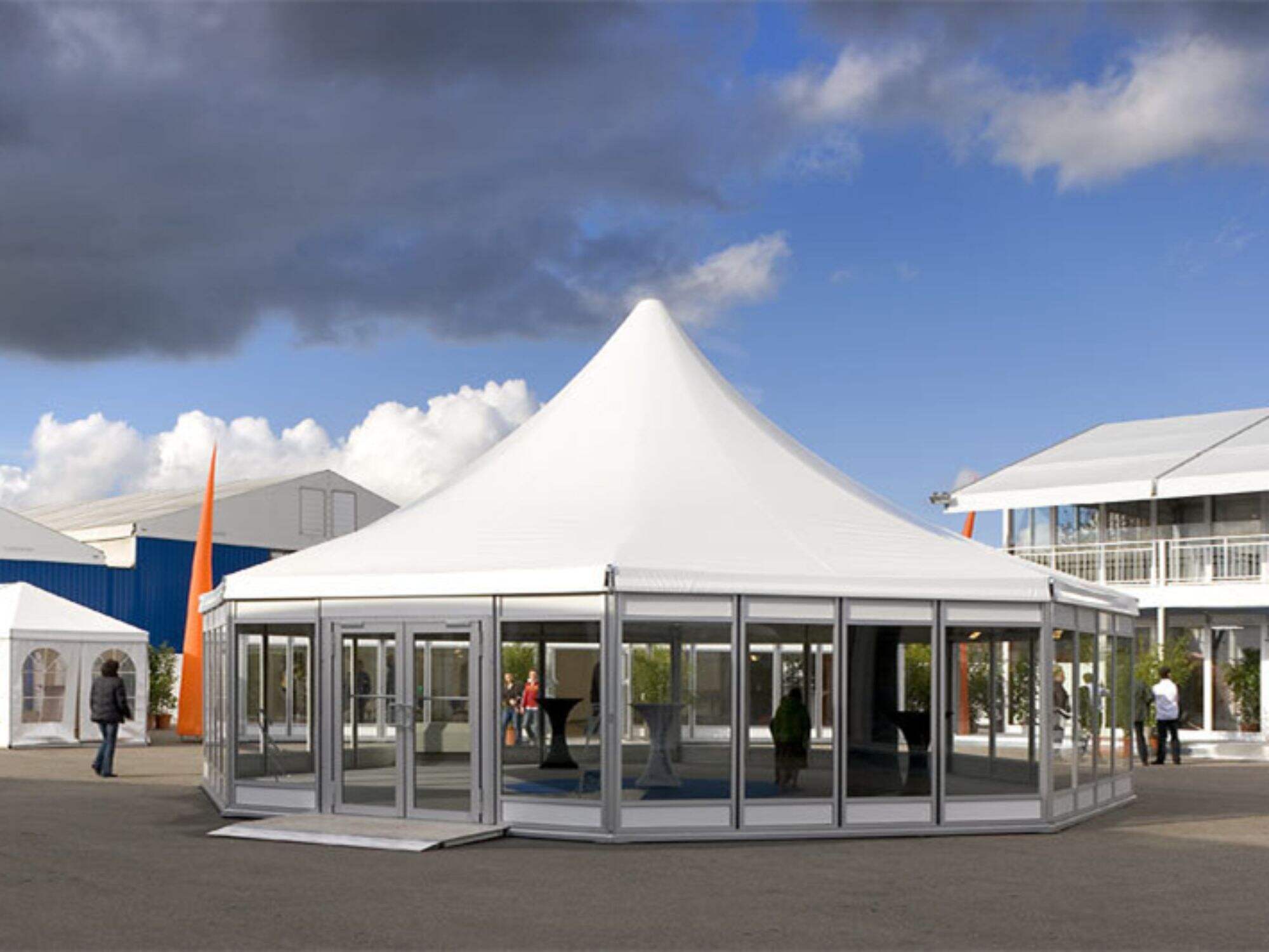 Leisure Canopy Wedding Party Aluminum Clear / White Multi-side Tent