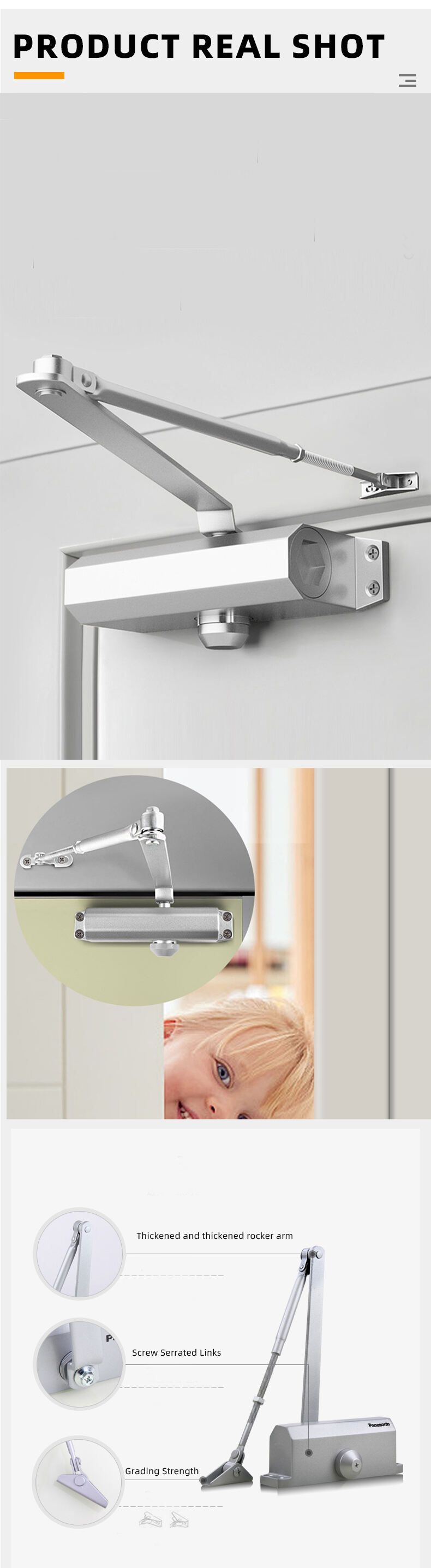 Hydraulic Automatic Door Closer - Economic Type for Residential & Commercial Use details