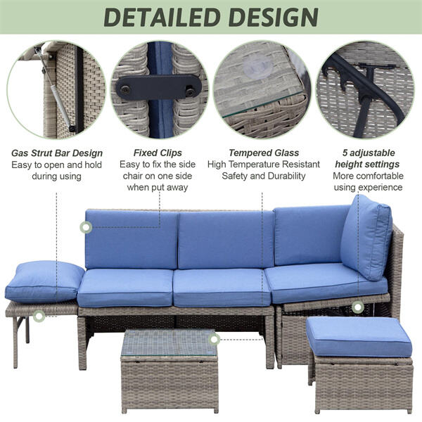 Personaliza tu Configuración de Asientos al Aire Libre con un Sofá de Jardín Modular
