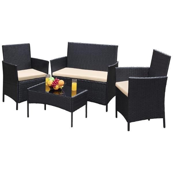 El conjunto de patio de dos sillas es ideal para reuniones íntimas