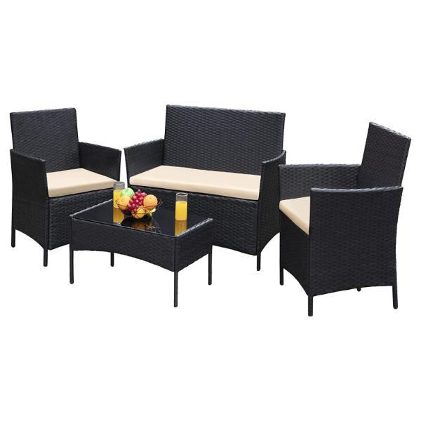 Construcción duradera de ratán para un confort y estilo de larga duración