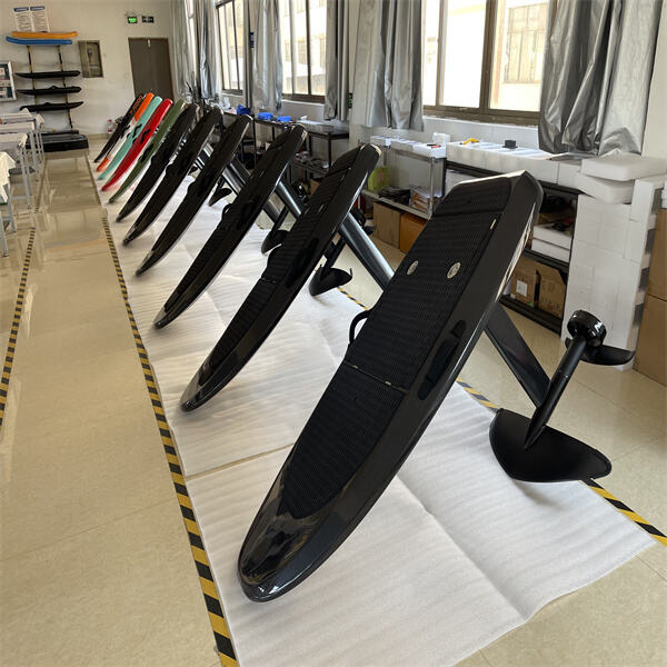 Enjoy a smooth ride and incredible maneuverability on a motorized hydro foil.