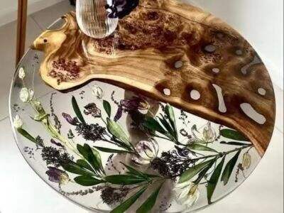 Flower Table Seasonal Updates: Swappable Blooms in Modular Epoxy