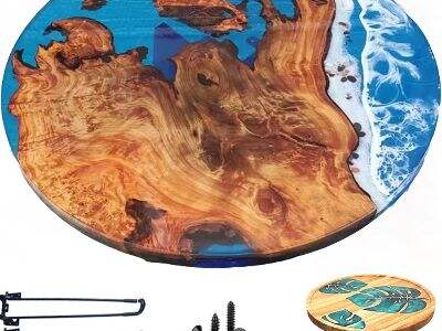 Rectangular Tables as Canvas: Custom Epoxy Art for Home Offices