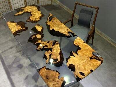 High Transparent Epoxy Tables: Modern Elegance for Contemporary Spaces