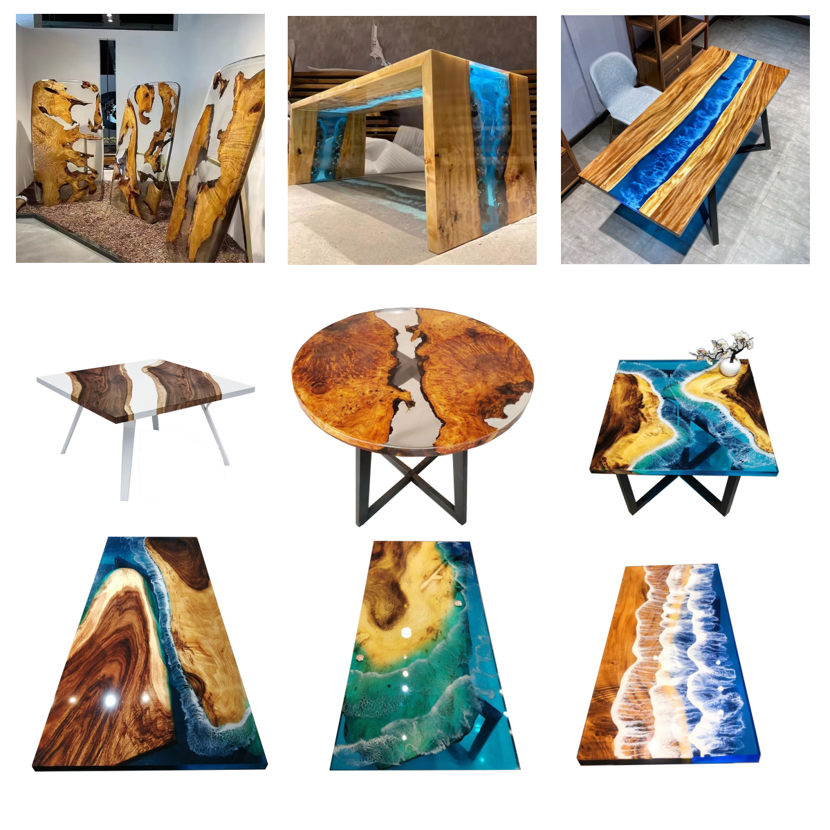 Hot Selling Modern Dining Room Furniture Walnut Dinner Customized Color & Packing Manufacture supplier