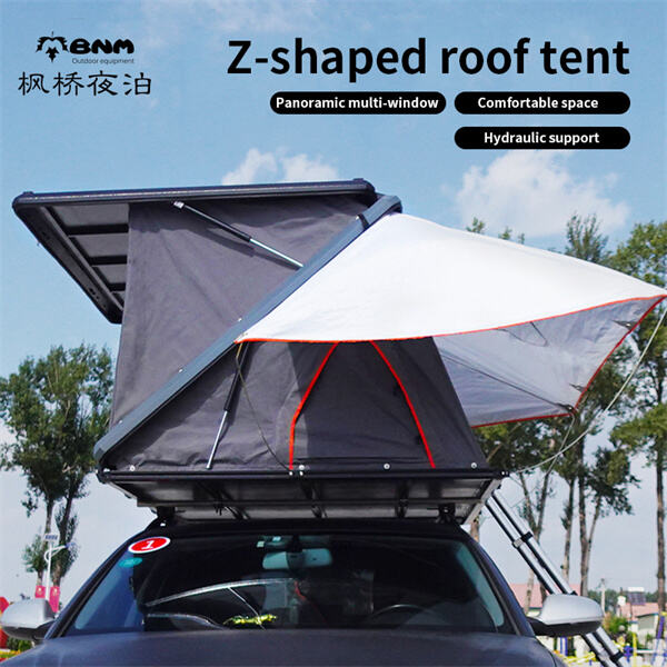Explore the great outdoors in style with a roof top tent and annex addition to your camping gear.