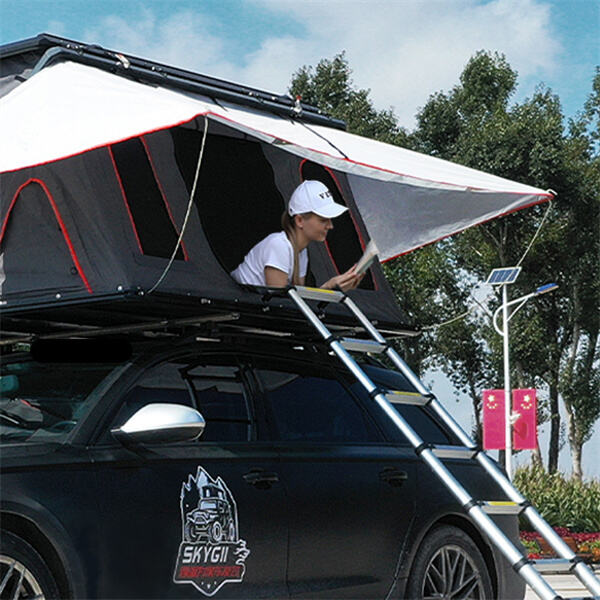 Enjoy unparalleled views and comfort from a roof top tent and annex setup.