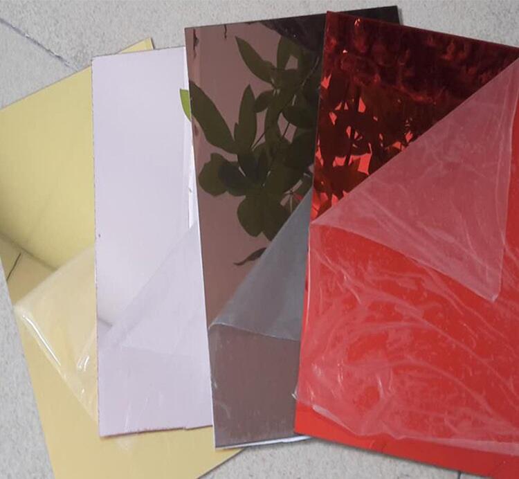 Silver Gold Rose Mirror Acrylic Sheet factory