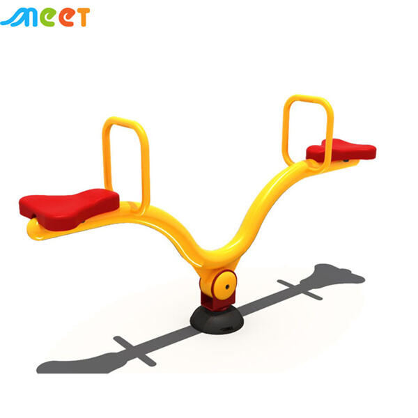 Laugh and play on our seesaw playground equipment.