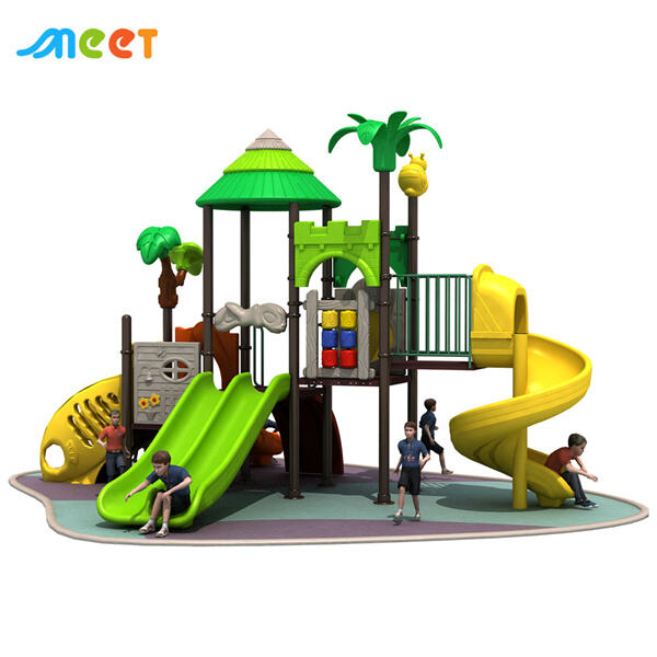 Bygger venner og bånd på legepladsen