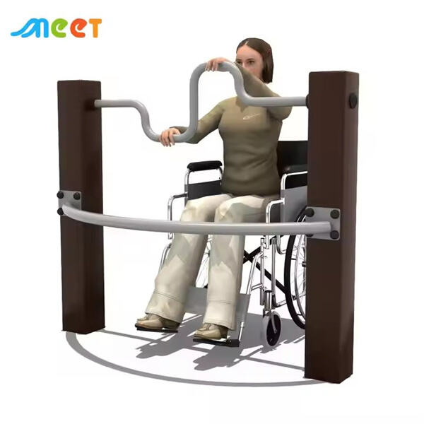 Take your exercise routine outside with our outdoor workout gym.