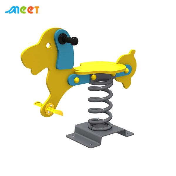 Feel the joy of springtime with a thrilling ride on a spring rider.