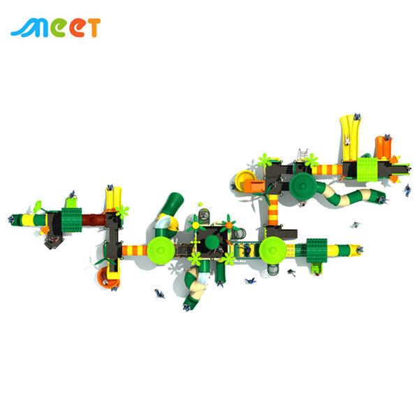 The outdoor slide adventure