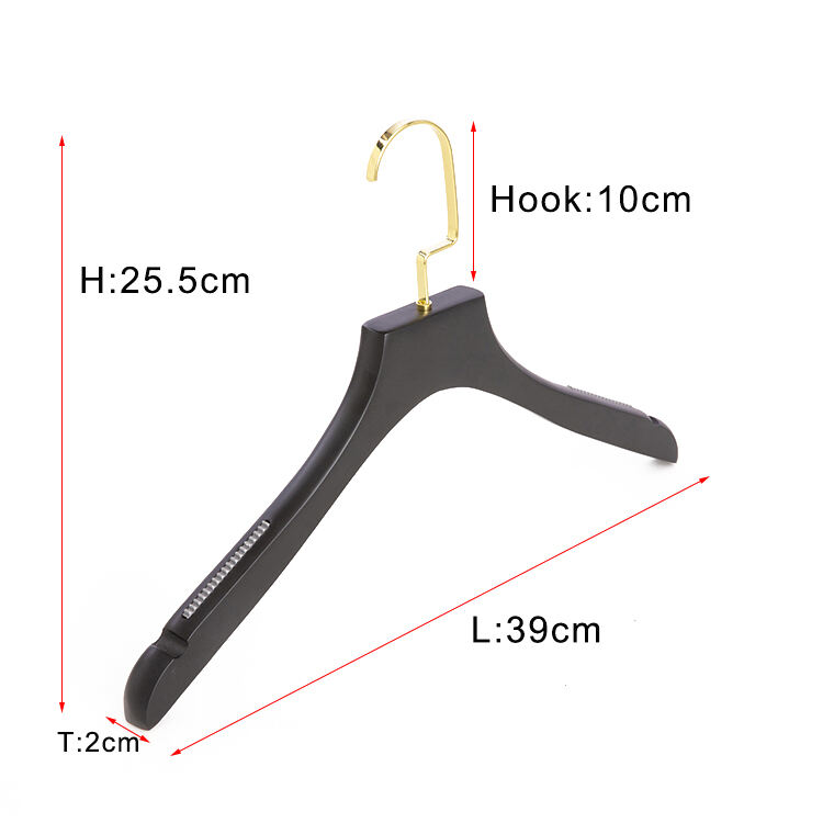 100 Pack Wooden Hanger Adult Baby Child/children Black Clip Trouser Clothes Coat Wooden Hangers with logo manufacture