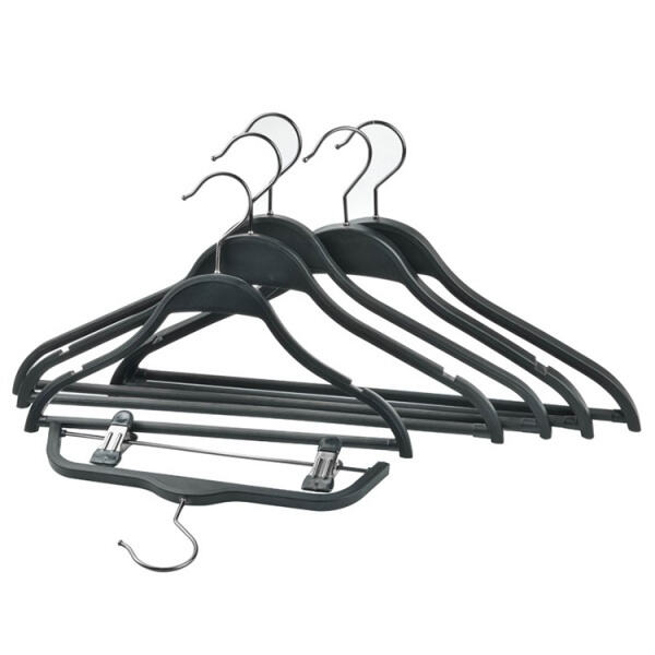 Achieve a Neat and Tidy Closet with Plastic Hangers Featuring Clips