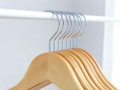 Wooden Children Hangers from Reclaimed Wood: Upcycled Nursery Solutions