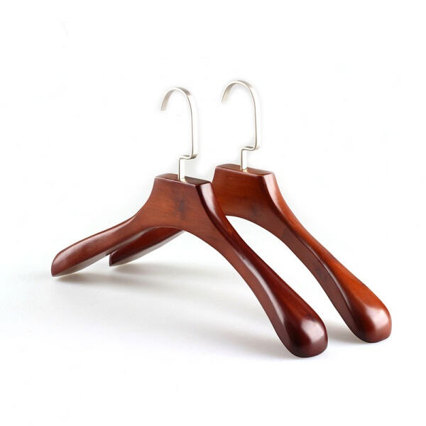 Experience the luxury of fine craftsmanship with wooden coat hangers