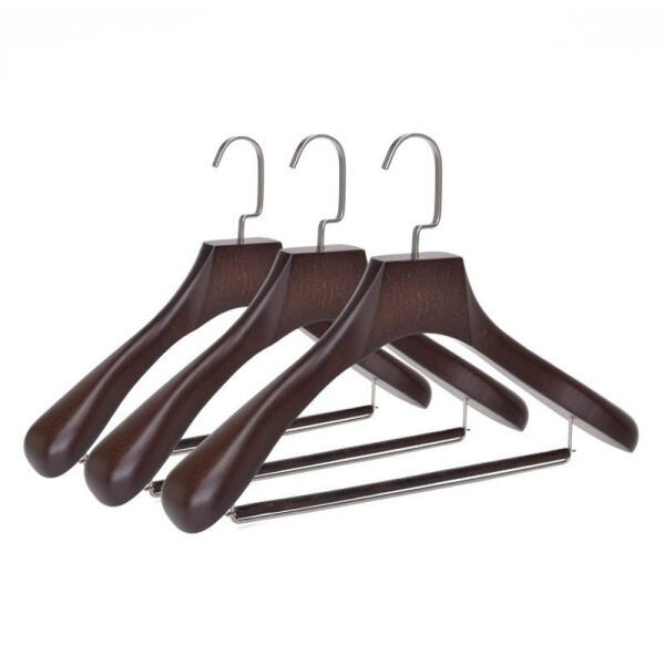 Upgrade your closet organization with stylish wooden hangers