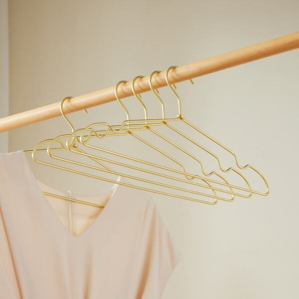 Upgrade Your Closet Essentials with Gold Clothes Hangers