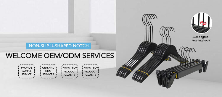 Luxury New Style Boutique Durable Anti-slip Black Wooden Clothes Suit Hanger with logo factory