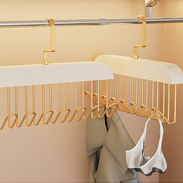 Maximizing closet space with a specialized underwear hanger