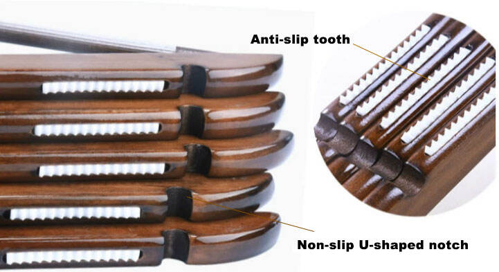 Premium Custom Logo Dark Walnut Luxury Wooden Coat Suit Hanger with Velvet Pant Bar manufacture