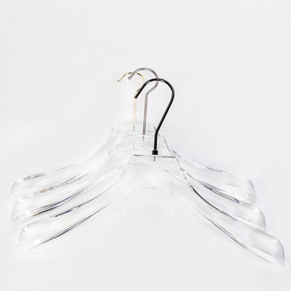 See Your Wardrobe at a Glance with Clear Plastic Clothes Hangers