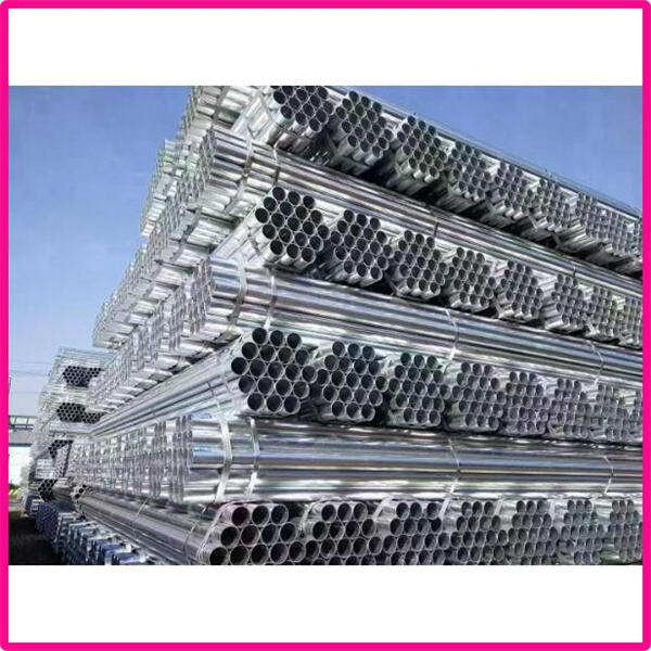 The different sizes and thicknesses available for GI steel pipes.