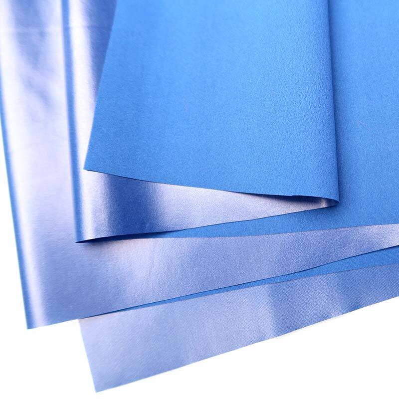 Tissu d'oreiller gonflable extérieur en tissu polyester tricoté 30D enduit de TPU-bleu