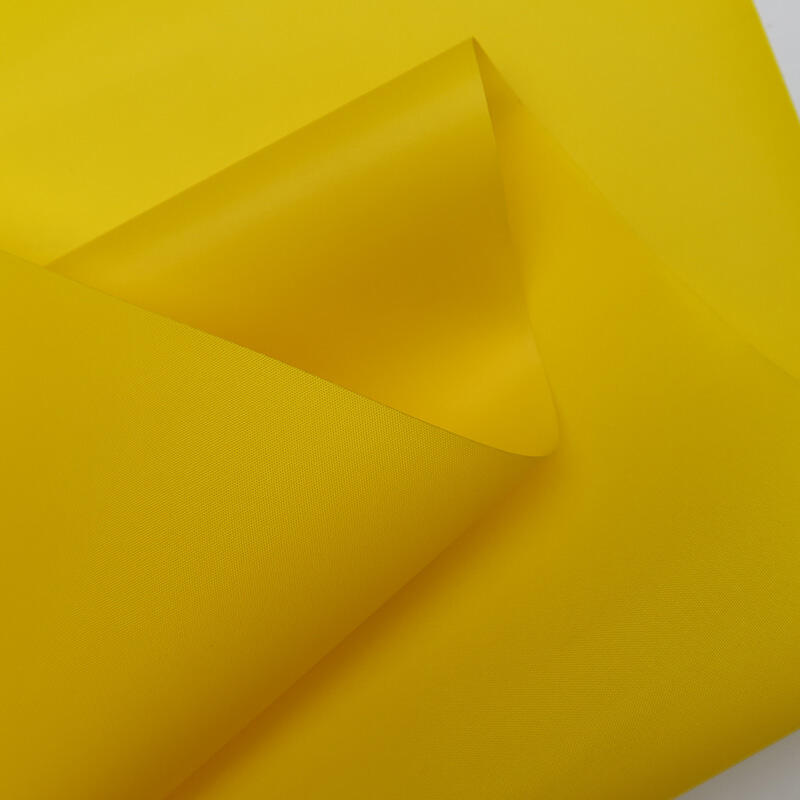 TPU Coated 210D Nylon Fabric Outdoor Inflatable Fabric-Yellow