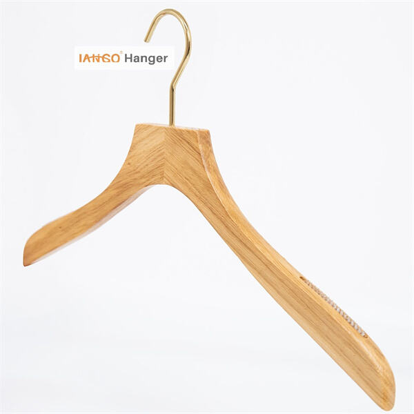 Durable and long-lasting coat hanger made from natural wood