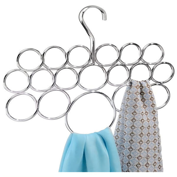 Maximize closet space with a sleek tie rack