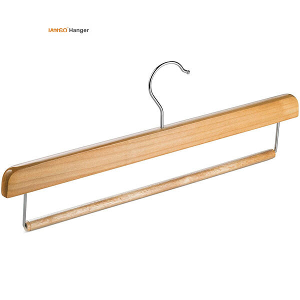 The perfect solution for maximizing closet space - mens trouser hangers.