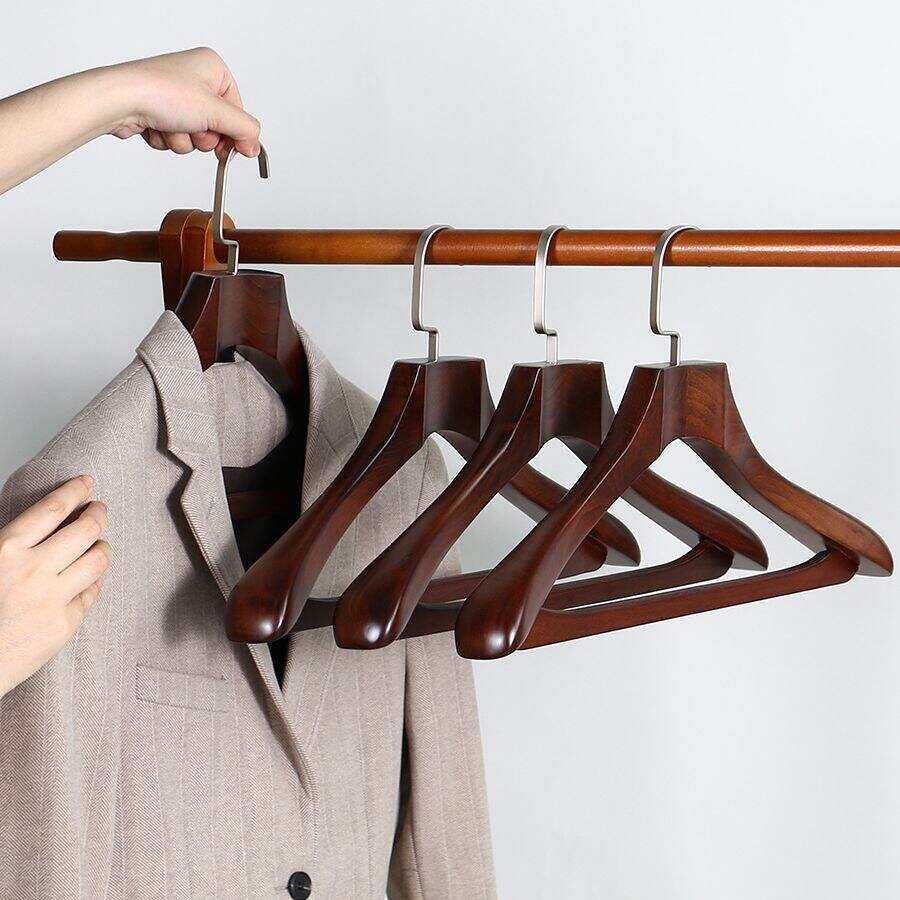 Classic Luxury Hanger Materials: From Mahogany to Walnut