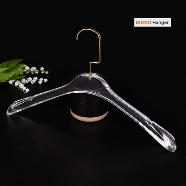 Gardez votre garde-robe bien organisée avec des cintres à vêtements en acrylique transparents qui apportent une touche moderne à votre penderie.