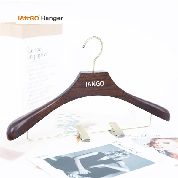 Say goodbye to slippery shoulders with secure metal clip coat hangers