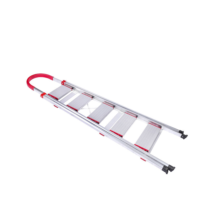 product 225lb step design portable stepstools aluminium ladder with double platform-2