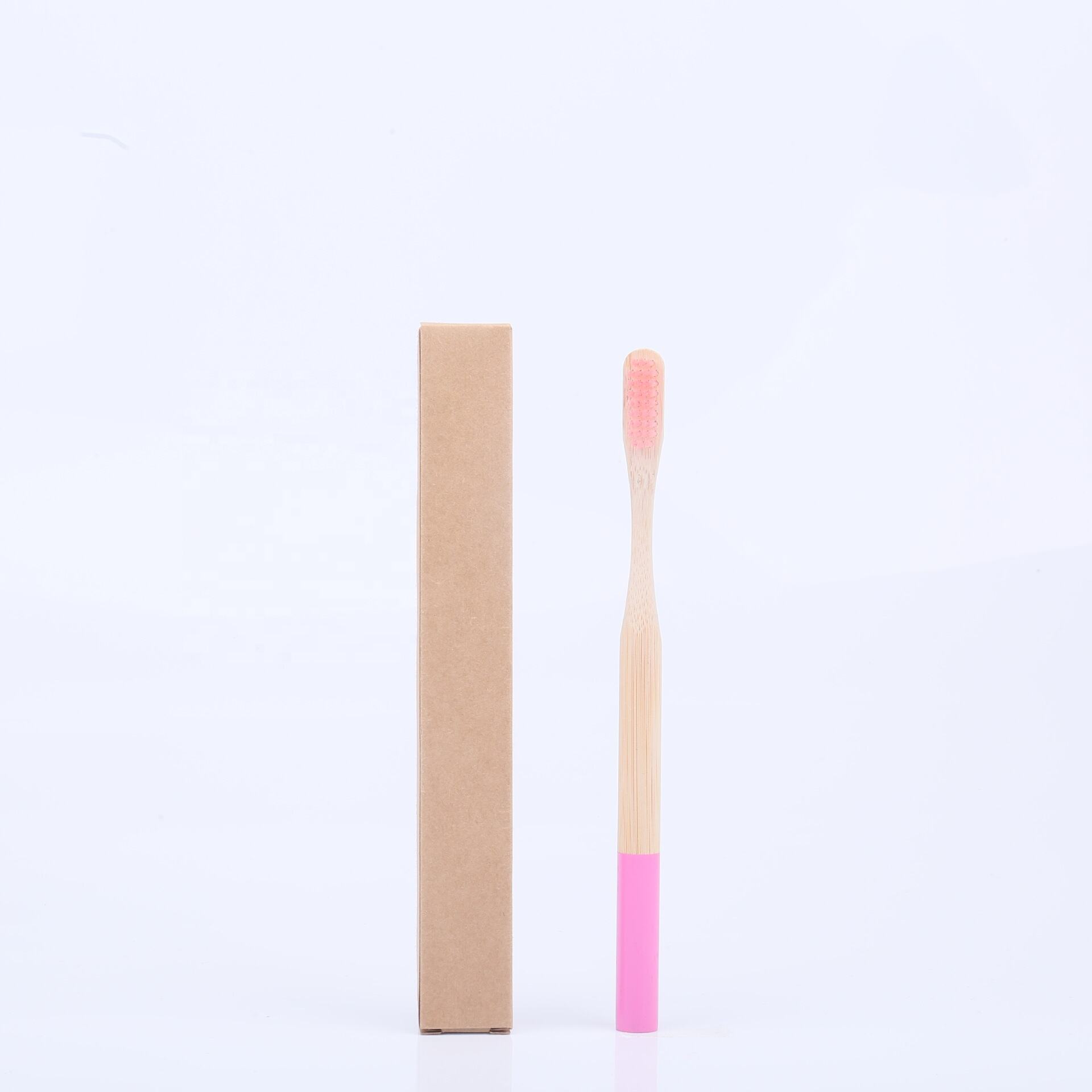 Private Label Natura Bamboo Toothbrush Oral Hygiene Care Zero Waste Біорозкладна зубна щітка для дорослих з м’якою вугільною щетиною виробництва